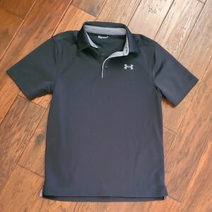 Under Armour Black Performance Polo Shirt size Small